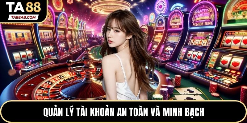 Quản lý tài khoản an toàn và minh bạch